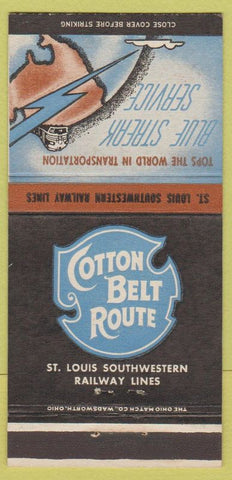 Matchbook Cover - Cotton Belt Route Railroad  30 Strike