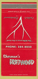 Matchbook Cover - Sherman's Driftwood Alhambra CA 30 Strike