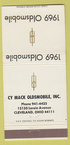 Matchbook Cover - 1960 Oldsmobile Cy Mack Cleveland OH WEAR 30 Strike