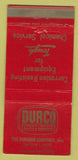 Matchbook Cover - Duro Corrosion Resistance Dayton OH WEAR 30 Strike