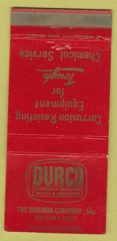 Matchbook Cover - Duro Corrosion Resistance Dayton OH WEAR 30 Strike