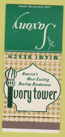 Matchbook Cover - The Saxony Miami Beach FL  30 Strike