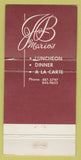 Matchbook Cover - Mario's Paramus NJ 30 Strike