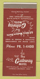 Matchbook Cover - Gateway Motel Evandale Cincinnati OH 30 Stick