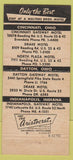 Matchbook Cover - Gateway Motel Evandale Cincinnati OH 30 Stick