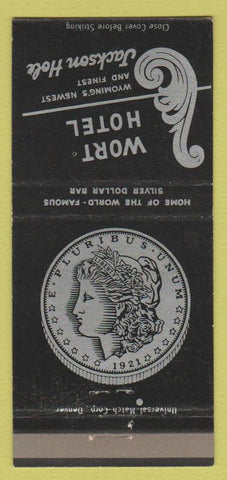 Matchbook Cover - Wort Hotel Jackson Hole WY 30 Stick