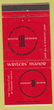 Matchbook Cover - Writers' Manor Denver Colorado 30 Strike