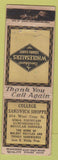 Matchbook Cover - College Sandwich Shope NO TOWN DQ WEAR