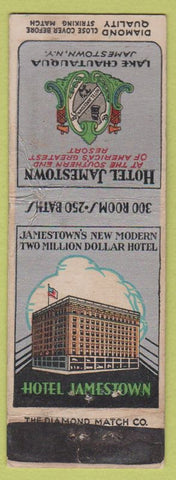 Matchbook Cover - Hotel Jamestown Lake Chautauqua Jamestown NY DQ WEAR