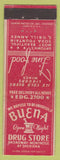Matchbook Cover - Buena Drug Store Arrow Chicago IL