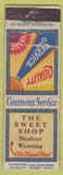 Matchbook Cover - Sweet Shop Shoshoni WY DQ