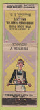 Matchbook Cover - Brookings Candy SD Cafe girlie DQ WORN