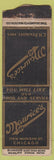 Matchbook Cover - Maurice's Chicago IL DQ LONG POOR STRIKER