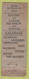 Matchbook Cover - Casanave Supply Philadelphia PA mill mine DQ WEAR