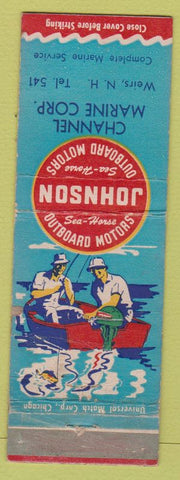 Matchbook Cover - Johnson Outboard Boat Motors Channel Marine Weirs NH