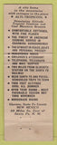 Matchbook Cover - Alti Tropicool Arrowhead Lodge Glorieta NM