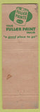 Matchbook Cover - Fuller Paints Lumber Solana Beach CA low phone #