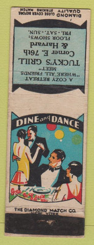 Matchbook Cover - Tucky's Grill DQ Cleveland OH