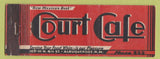 Matchbook Cover - Court Cafe Albuquerque NM low phone #