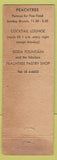 Matchbook Cover - Peachtree New  York City