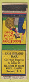 Matchbook Cover - Sam Boianis Bar Newport RI DQ WEAR
