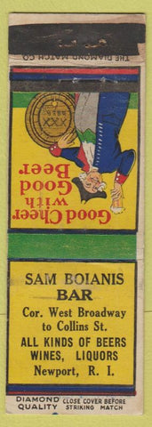 Matchbook Cover - Sam Boianis Bar Newport RI DQ WEAR