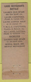 Matchbook Cover - Laube Restaurants Buffalo Rochester NY DQ
