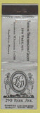 Matchbook Cover - Therese Worthing Grant restaurant New York City DQ