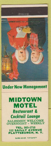 Matchbook Cover - Midtown Motel Plattsburgh NY Christmas