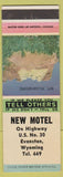 Matchbook Cover - New Motel Evanston WY low phone #
