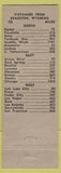 Matchbook Cover - New Motel Evanston WY low phone #