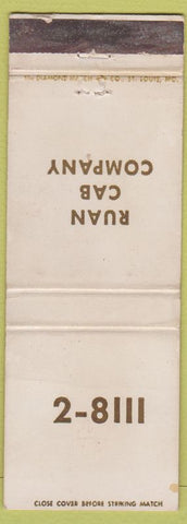 Matchbook Cover - Ruan Cab Company WORN