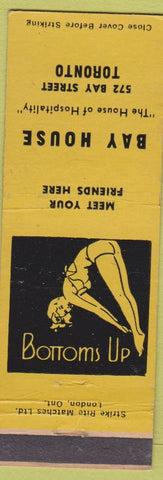 Matchbook Cover - Bay House Toronto ON girlie