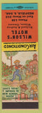 Matchbook Cover - Wilson's Motel Redfield SD low phone hillbilly