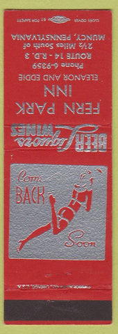 Matchbook Cover - Fern Park Inn Muncy PA girlie