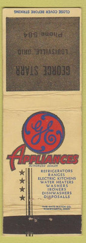 Matchbook Cover - GE Appliances George Starr Louisville OH low phone