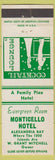 Matchbook Cover - Monticello Hotel Alexandria Bay NY? WEAR