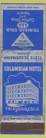Matchbook Cover - Columbian Hotel Trinidad Colorado