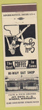 Matchbook Cover - Hi Way Eat Shop Winona MN girlie