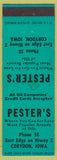 Matchbook Cover - Pester's oil gas Corydon IA low phon e#