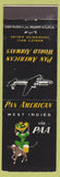 Matchbook Cover - Pan Am Airlines West Indies girlie