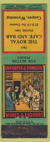 Matchbook Cover - Royal Cafe and Bar Casper WY DQ