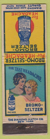 Matchbook Cover - Bromo Selzer girlie DQ