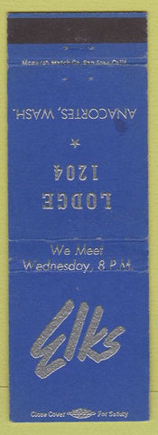 Matchbook Cover - Elks Lodge Anacortes WA