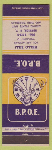 Matchbook Cover - Elks Club Norwich NY