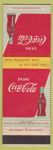 Matchbook Cover - Coca Cola Soda