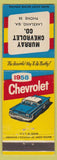 Matchbook Cover - 1958 Chevrolet Murray Lakeland GA low phone #