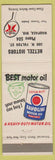 Matchbook Cover - Texaco oil gas Hetzel Motors Waupaca WI low phone #