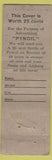 Matchbook Cover - Pynoil Head Chest Colt Liniment OHIO MATCH LONG WORN