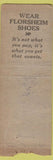 Matchbook Cover - Florsheim Shoes Hammond IN DQ BOBTAIL